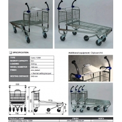 Carucior transport marfa metalic